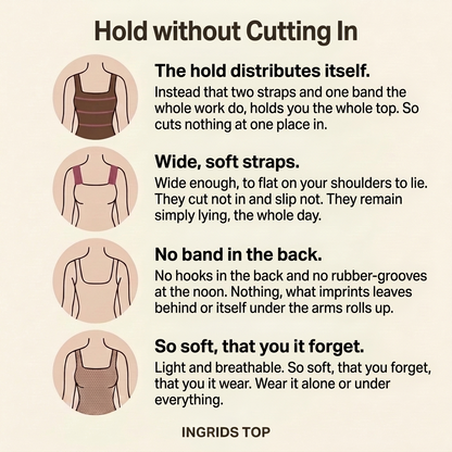 Ingrid's Top – No-Wire Comfort Tank with Built-In Support